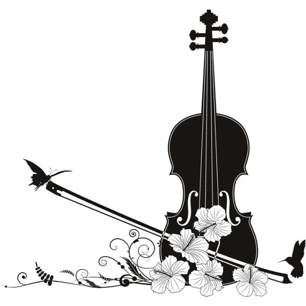 Виолончель контур