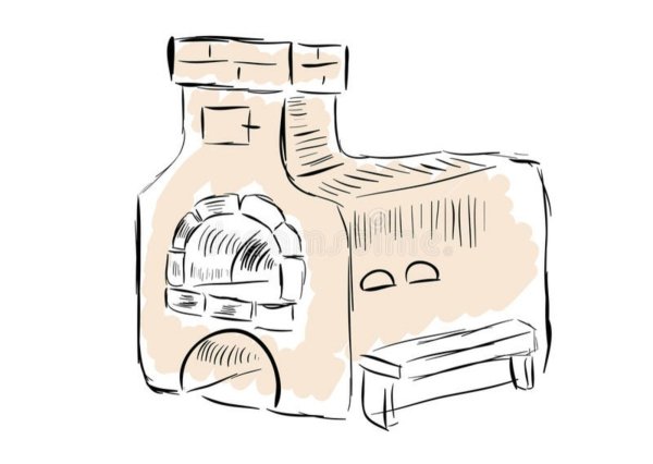 Печь раскраска