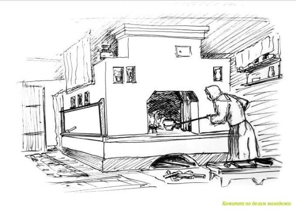 Русская печь раскраска