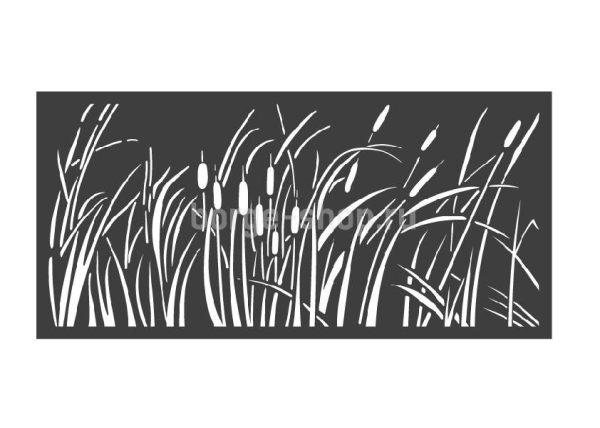 Трафарет камыша для покраски