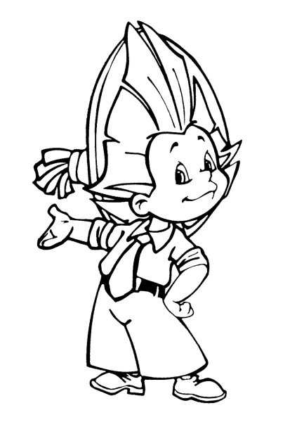 Раскраски героев Носова Незнайка и его друзья