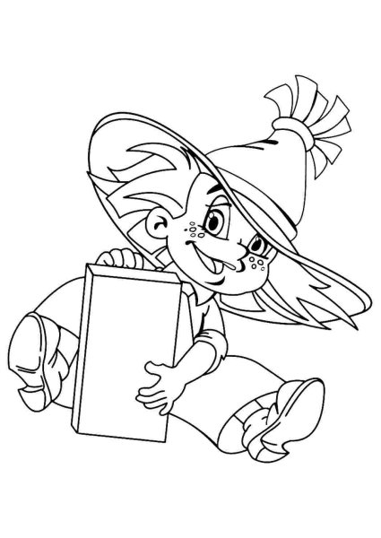 Приключения Незнайки и его друзей раскраска