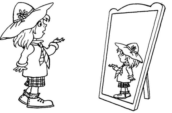 Незнайка раскраска для детей