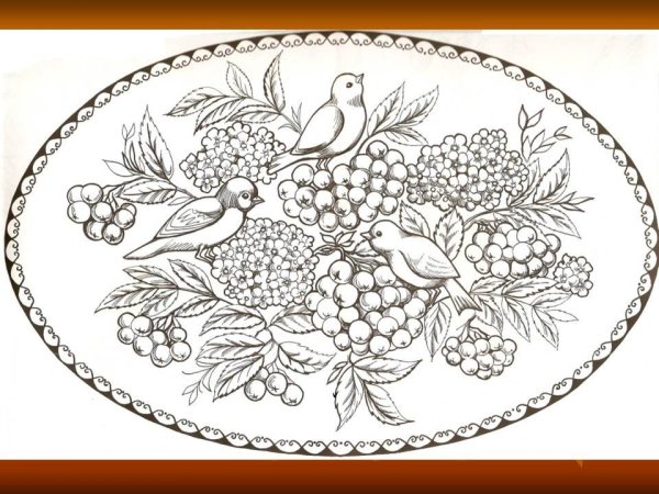 Поднос с орнаментом
