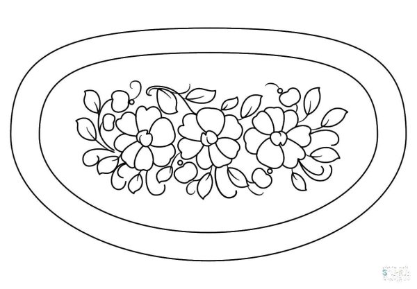 Раскраска мини поднос