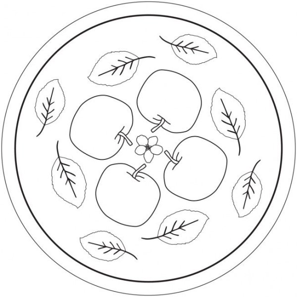 Жостовский поднос контур