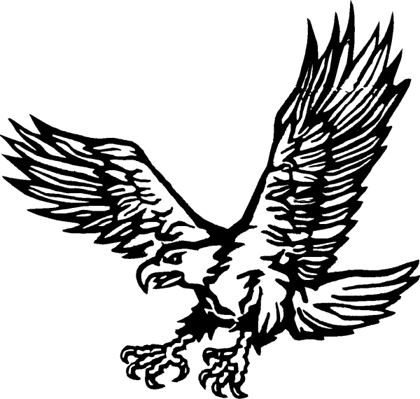 Орел эскиз контур