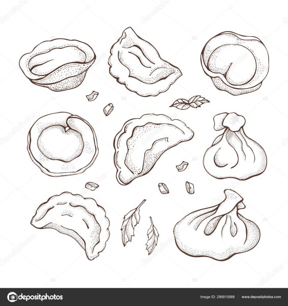 Пельмени набросок