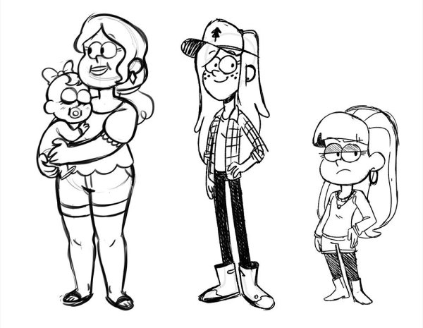 Раскраска Гравити Фолз Венди