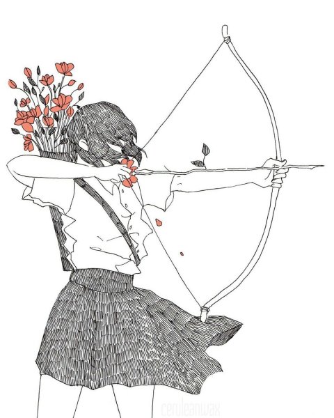 Человек с луком и стрелами