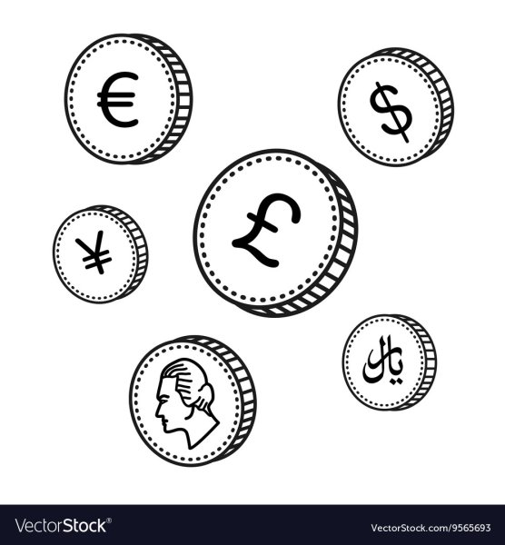 Монетка черно белая