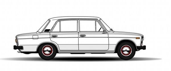 ВАЗ 2106 рисунок сбоку