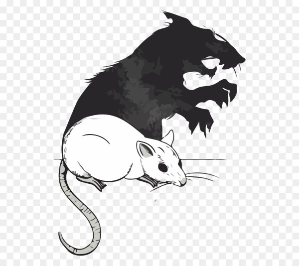 Крыса силуэт