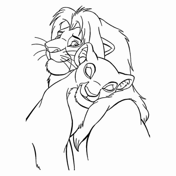 Раскраска Король Лев