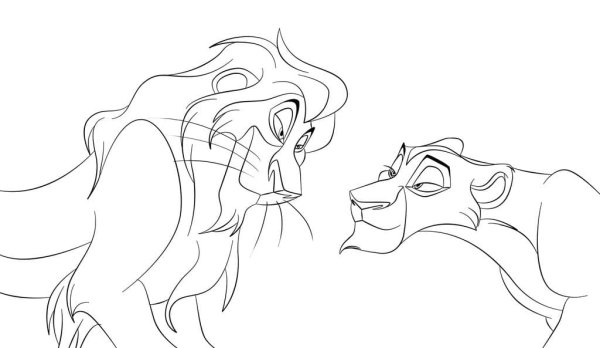 Муфаса раскраска