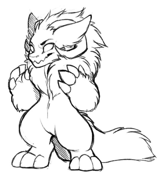 Фурри раскраска