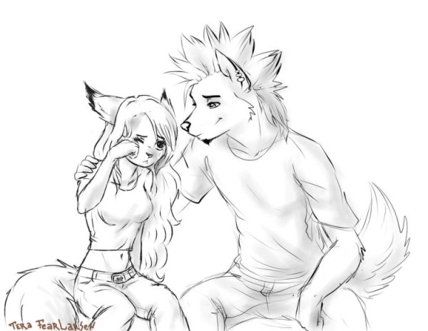 Лайн фурри волка