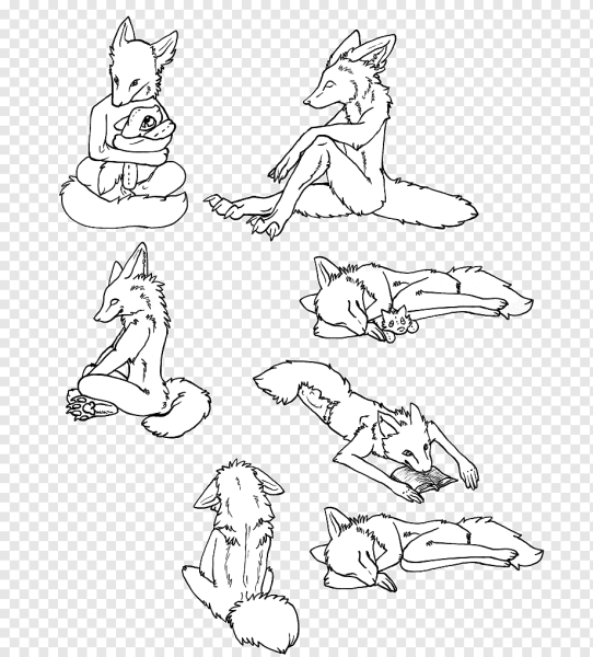 Фурри позы для срисовки