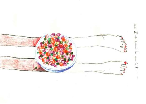 Тарелка с фруктами раскраска для детей