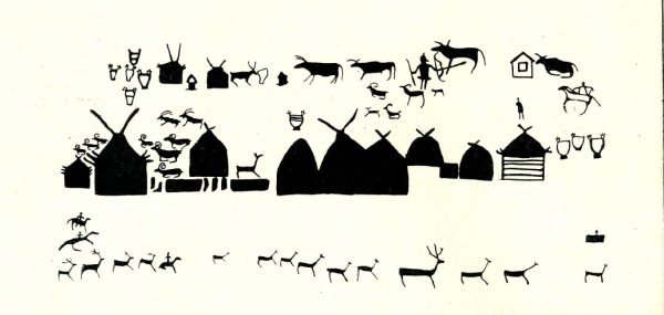 Наскальные рисунки Боярская писаница