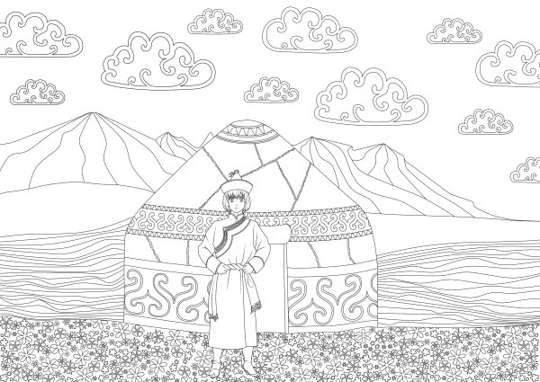 Разукрашенные Юрты для детей