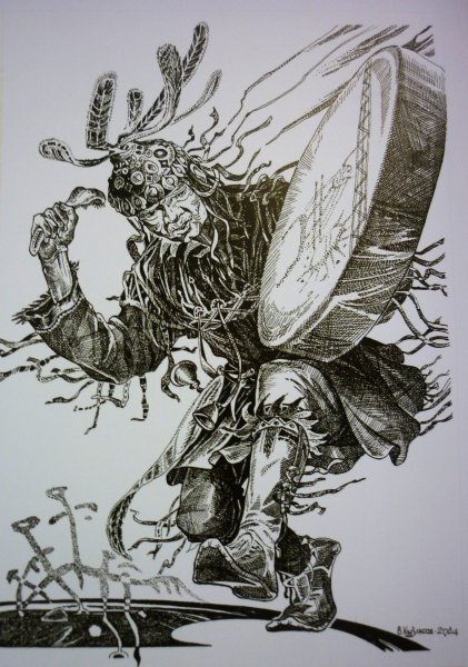 Шаман иллюстрация