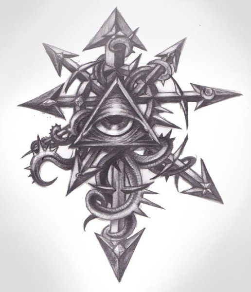 Восьмиконечная звезда хаоса Татуировка