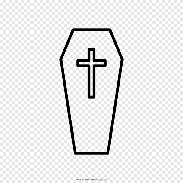 Трафарет гроба