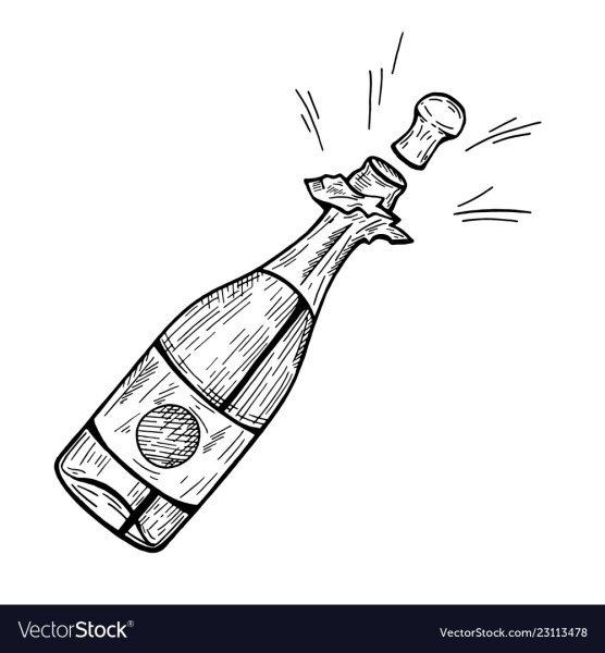 Шампанское вектор