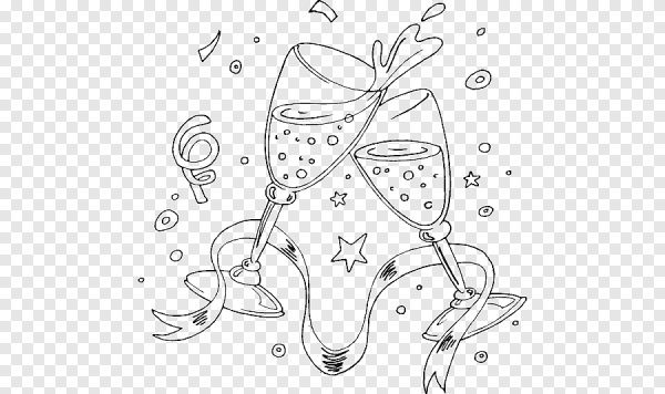 Раскраска бокал