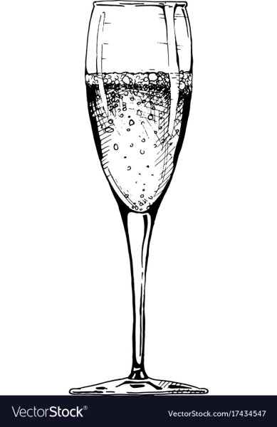 Бокалы с игристым Графика