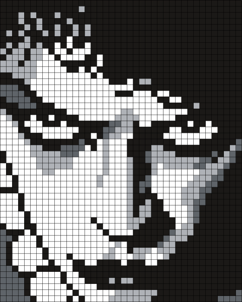 Портреты по клеточкам