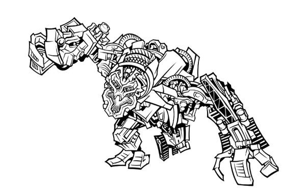 Раскраска Бамблби из трансформеров