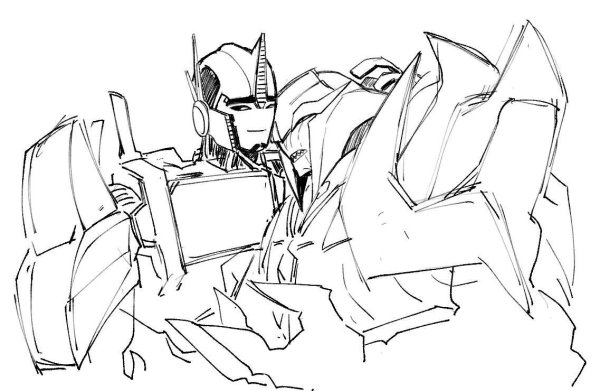 Оптимус Прайм раскраска