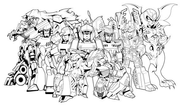Раскраска трансформеры Бамблби