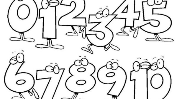 Раскраска Страна цифр