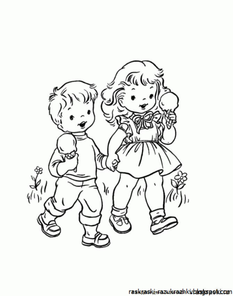 Раскраска Дружба