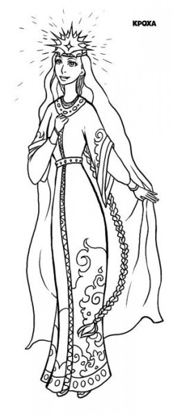 Царевна рисунок