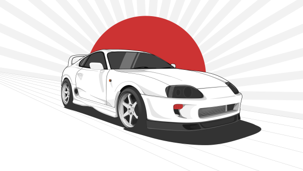 Тойота Супра вектор