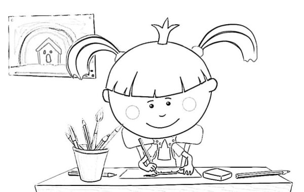 Раскраска "царевны"