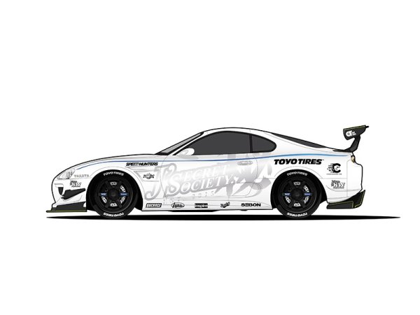 Toyota Supra mk4 наклейка