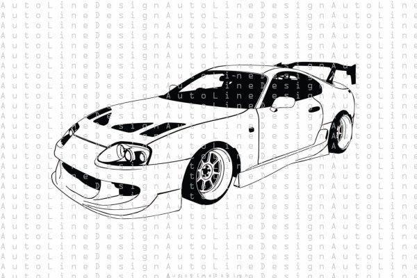 Toyota Supra a80 чертеж