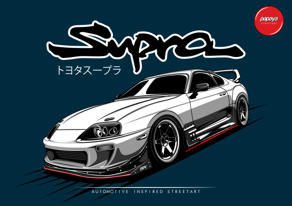 Тойота Супра JDM арт