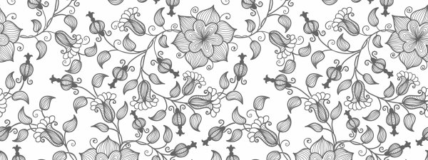 Растительный орнамент бесшовный