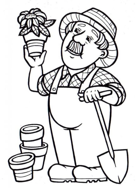 Ветеринар раскраска для детей