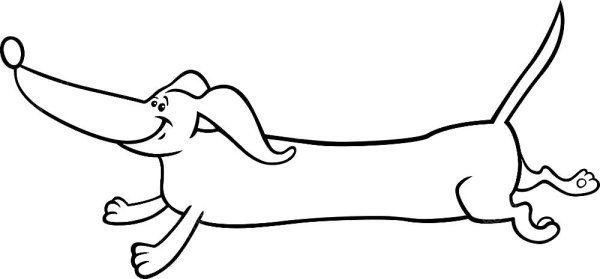 Раскраски смешные таксы