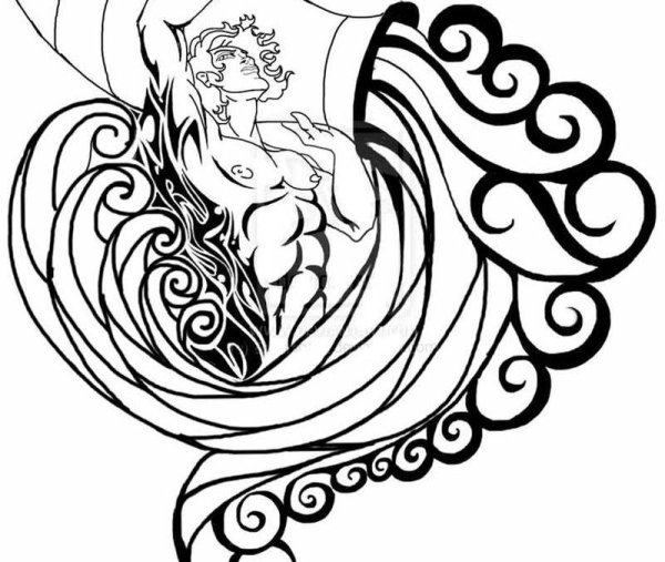 Водолей эскиз