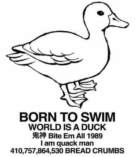 Утка раскраска для детей