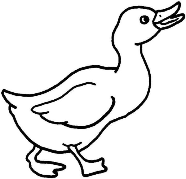 Уточка силуэт