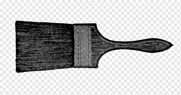 Кисточки для рисования черно белые